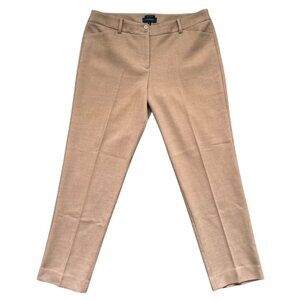 Talbots Hampshire Pants Almond Heather Womens Size 14 Office Corpcore Preppy